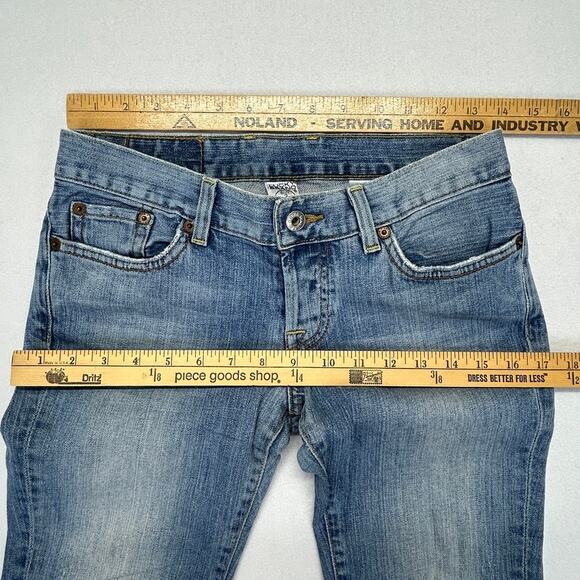 Lucky Brand Jeans Women 2/26 (fits 28x26) Sweet Dream Cuffed Crop Button Fly USA - Picture 6 of 15
